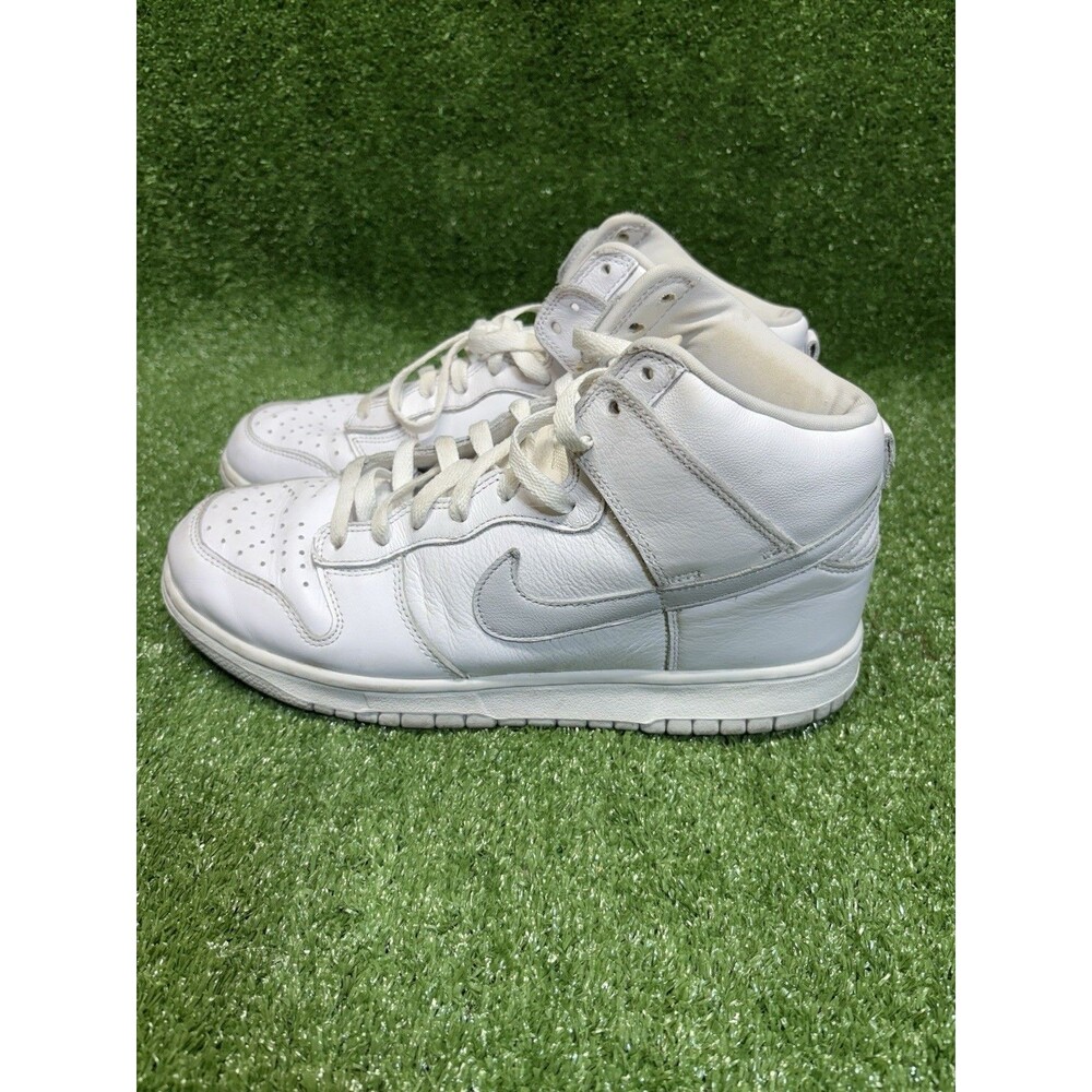 Size 9.5 Nike Dunk SP High Pure Platinum Sb Supreme Air Force White Grey